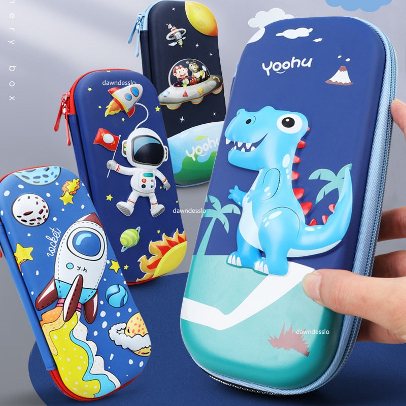 GalaxyPouch 3D Piórnik – Pojemny Szkolny Piórnik dla Dzieci z Wyjątkowym Kosmicznym Designem