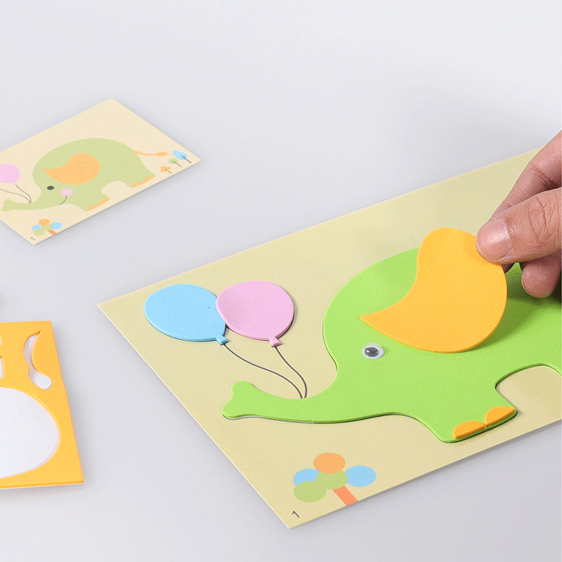 Zestaw Naklejek DIY ze Zwierzętami dla Dzieci – Stwórz Własne Naklejki 3D i Rozwijaj Kreatywność