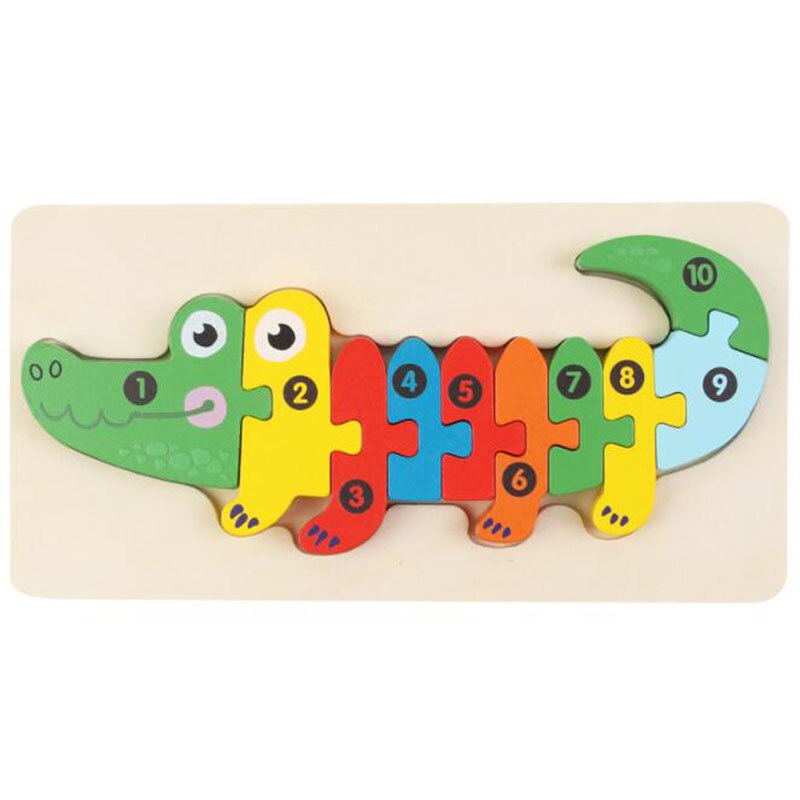 Montessori Drewniane Puzzle Klocki – Zabawka Edukacyjna dla Maluchów i Przedszkolaków (2-7 lat)