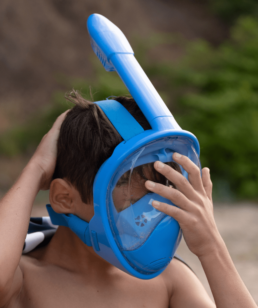 Maska do Snorkelingu dla Dzieci z Widokiem 180° i Dry Top – Wygodna i Szczelna | Seawise