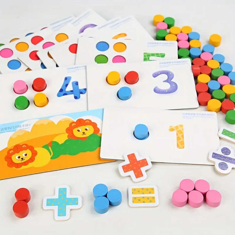 Montessori Zabawka do Liczenia i Sortowania – Edukacyjna Zabawka Matematyczna dla Maluchów