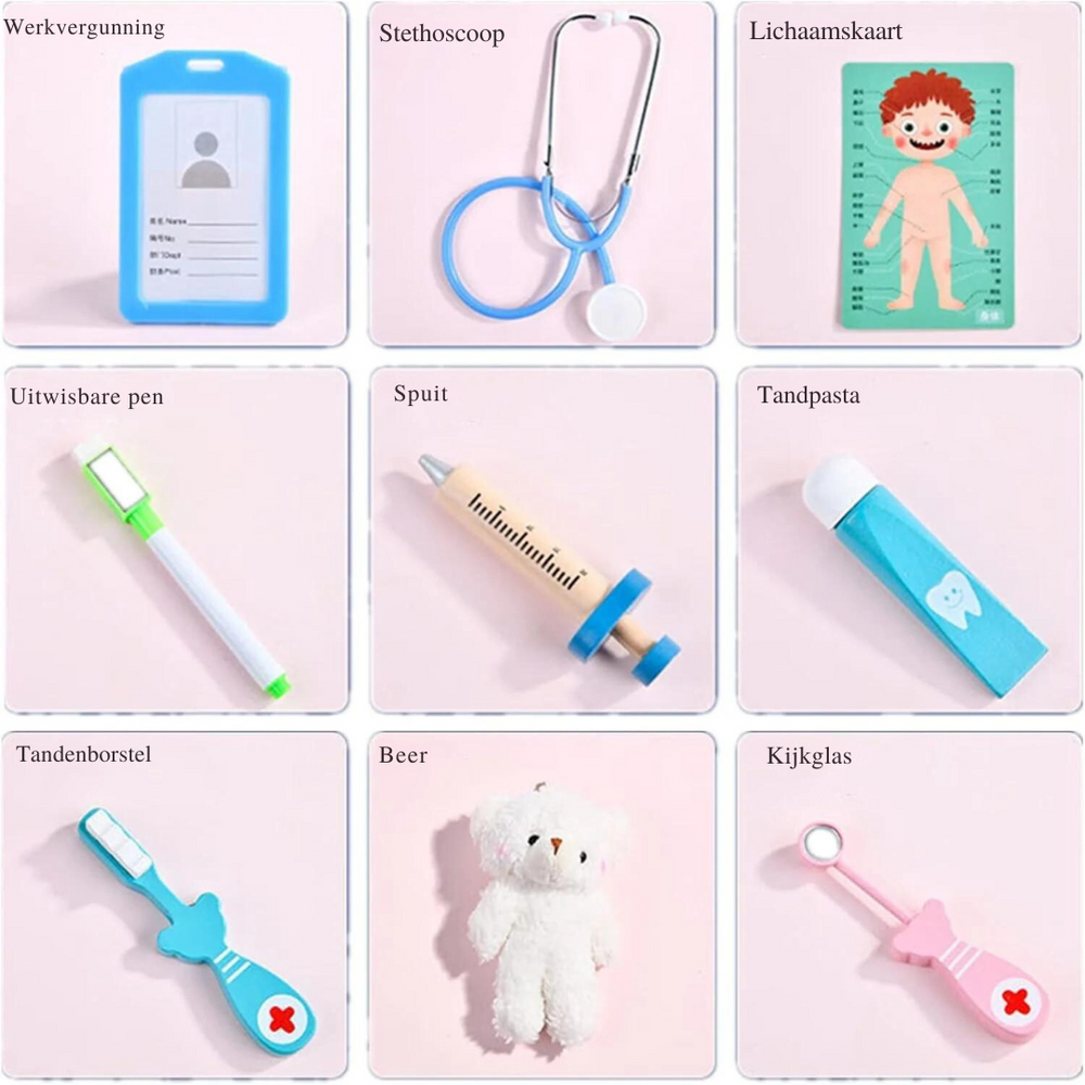Zestaw Zabawkowy Dentysta dla Dzieci – Edukacyjna Zabawka Lekarska & Zabawa w Role 3+ Lat