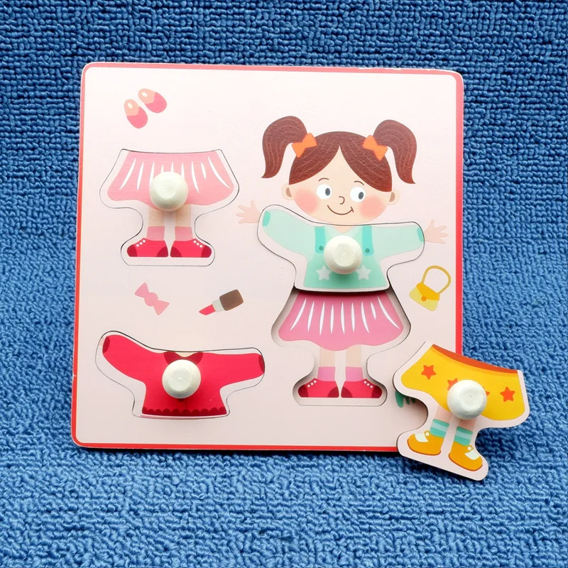 Drewniane Puzzle Owoce dla Maluchów – Zabawka Edukacyjna