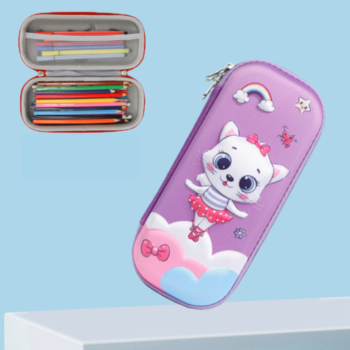 GalaxyPouch 3D Piórnik – Pojemny Szkolny Piórnik dla Dzieci z Wyjątkowym Kosmicznym Designem