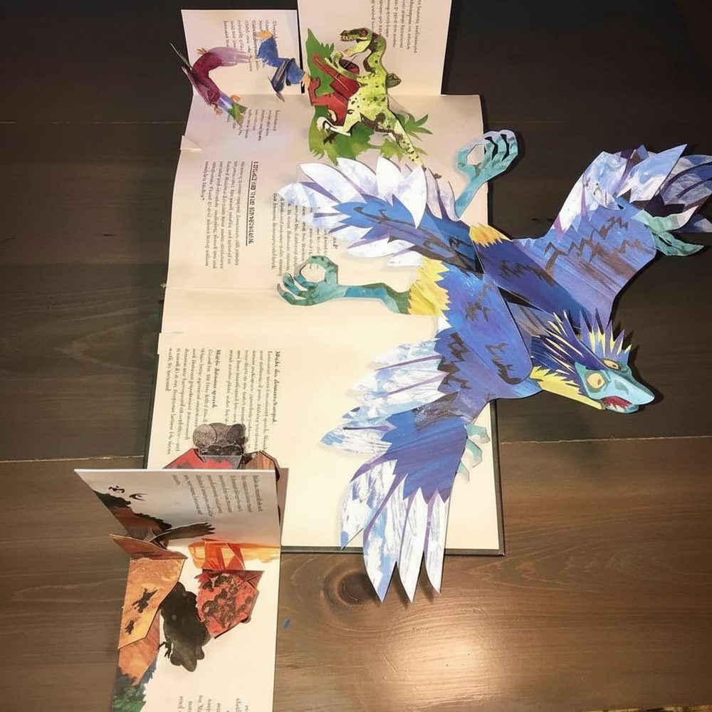 Książka 3D Pop-up o Dinozaurach dla Dzieci – Interaktywna Książka dla Dzieci