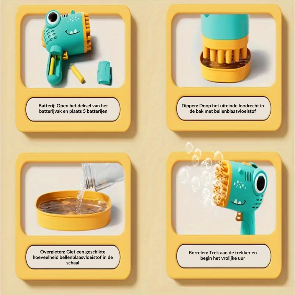 Playora DinoBubble Blaster – Zabawa Bańkami Mydlanymi Dla Dzieci i Dorosłych