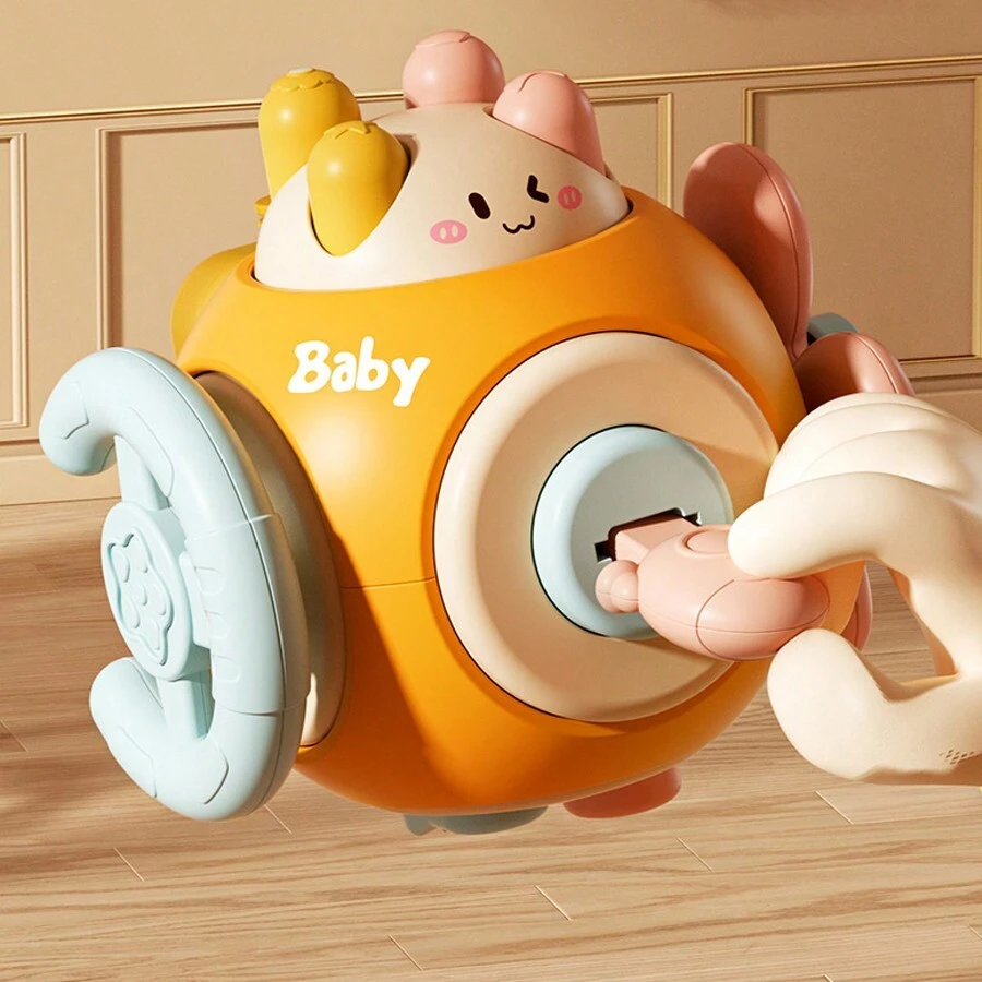 Montessori Fun Ball – Edukacyjna Piłka dla Niemowląt do Rozwoju Sensorycznego i Motoryki Małej