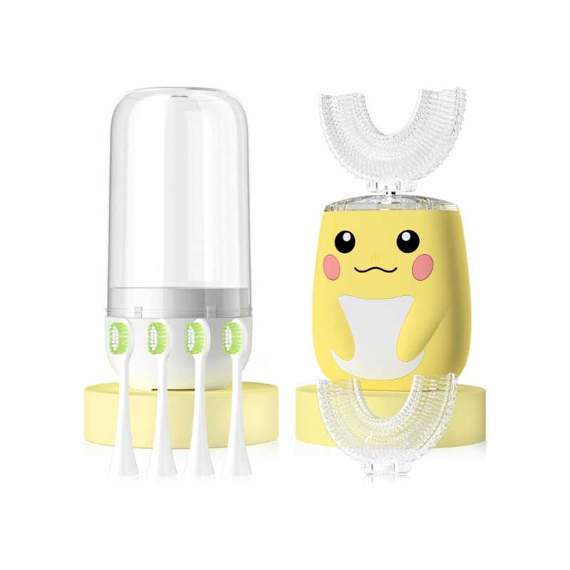 Elektryczna Szczoteczka do Zębów dla Dzieci z 360° Główką U-Brush | SparkleStep Kids SonicBrush – Delikatna, Wodoodporna i z 6 Trybami Czyszczenia