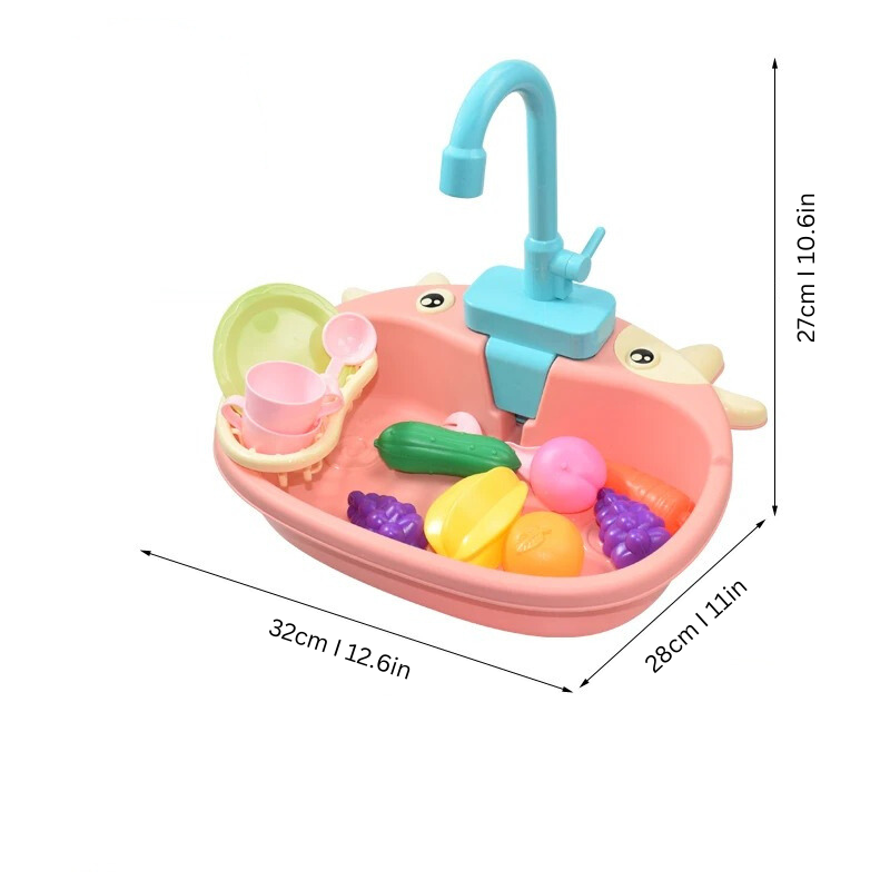 MiniWash Zlewozmywak Zabawkowy z Bieżącą Wodą – Edukacyjna Zabawka Kuchenna dla Dzieci (3-6 lat)