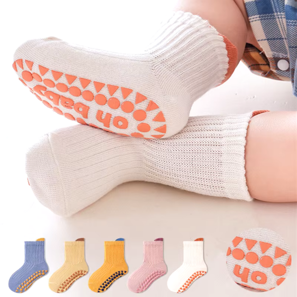 SafetySocks Skarpetki Antypoślizgowe dla Maluchów – Wygodne i Bezpieczne (0-4 Lata)