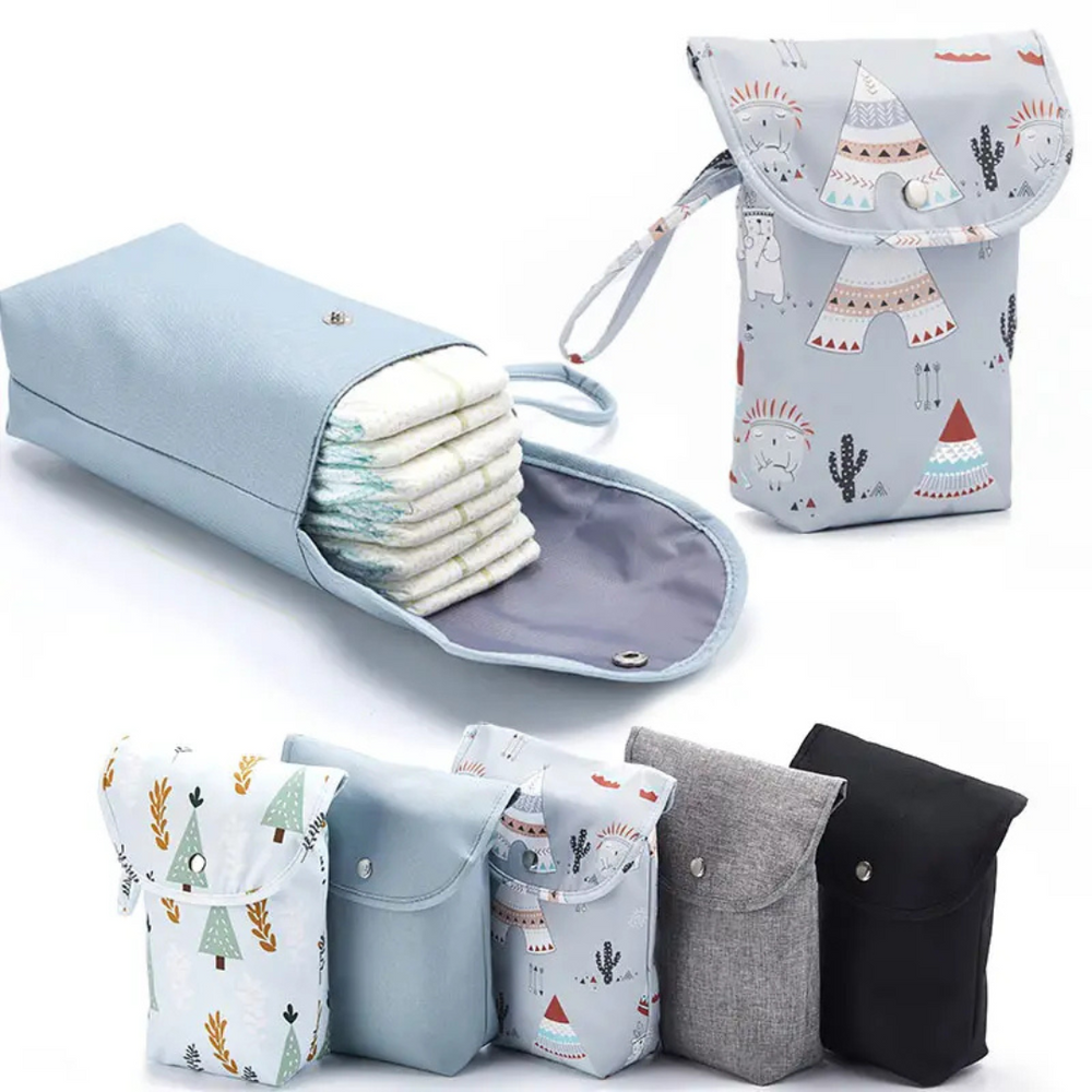 Diaper Baggies – Wodoodporna, Kompaktowa Torba na Pieluszki i Akcesoria dla Niemowląt | Wygodna, Stylowa Torba Podróżna