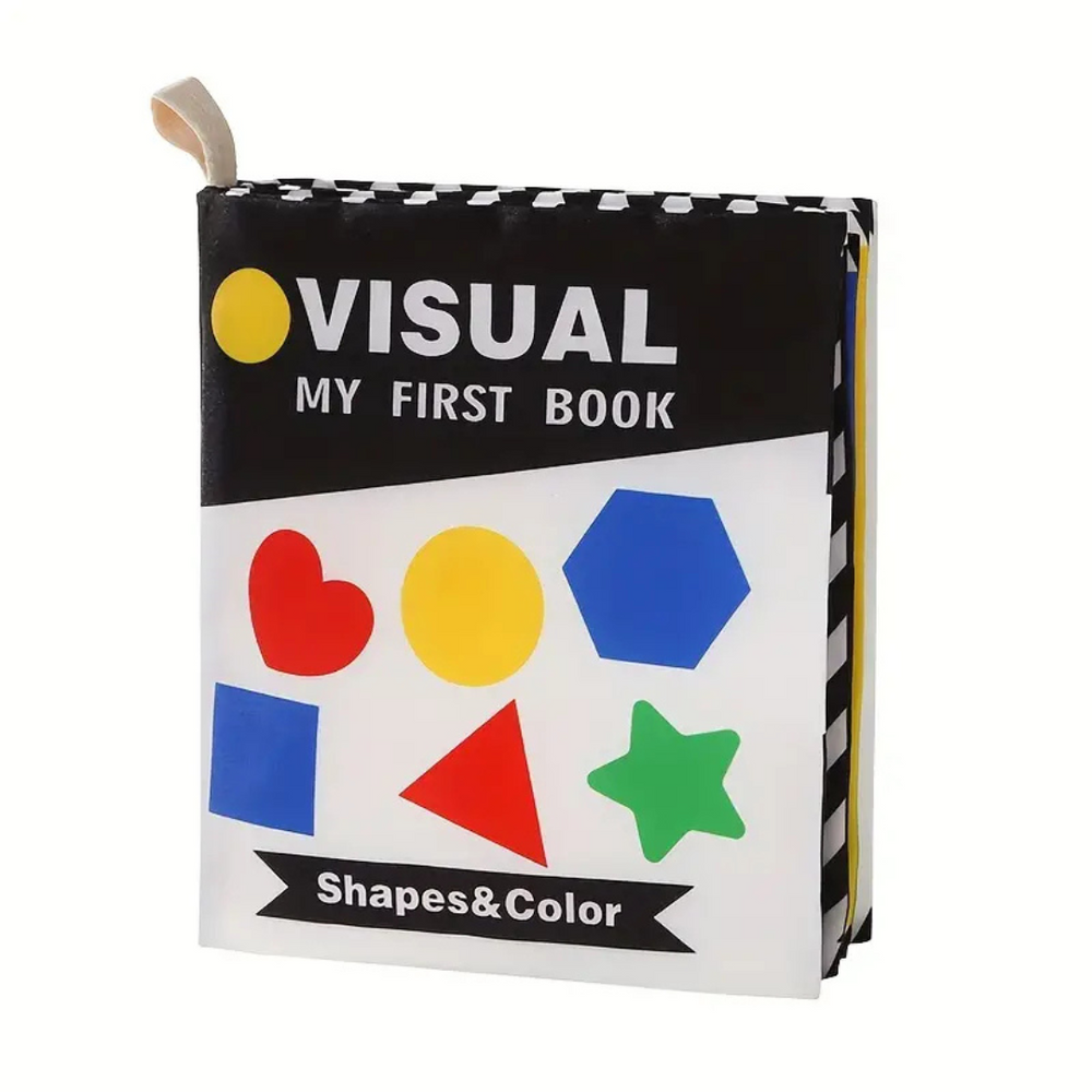 My First Visual Shapes & Color – Sensoryczna Książeczka Materiałowa dla Niemowląt 0-3 Lata