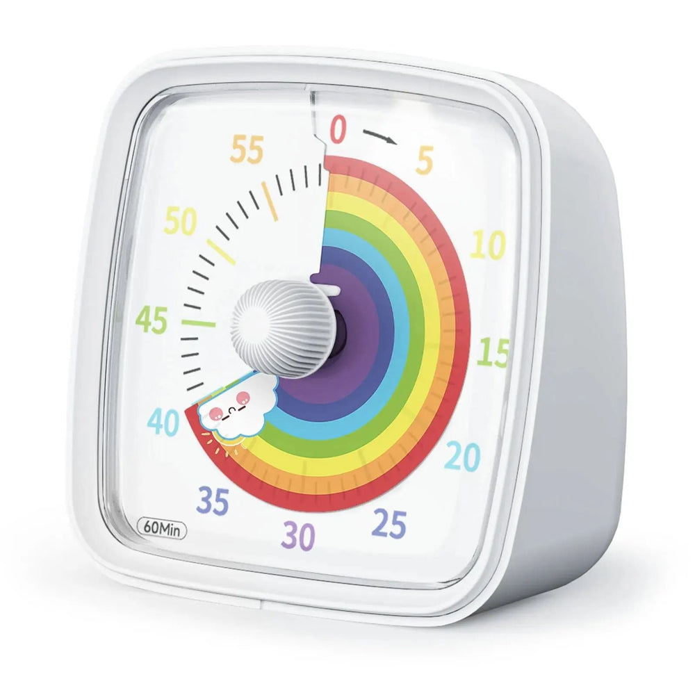 Calmero FocusFlow TimeLight – Cichy Wizualny Timer z Lampką Nocną do Odrabiania Lekcji i Koncentracji