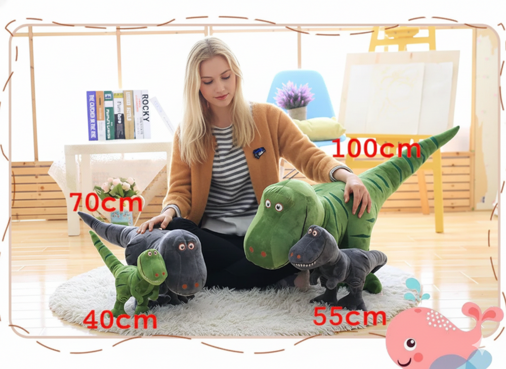 Pluszowy Dinozaur z Miękkiego Pluszu | DinoHug Cretasaurus – Przytulanka dla Dzieci i Niemowląt