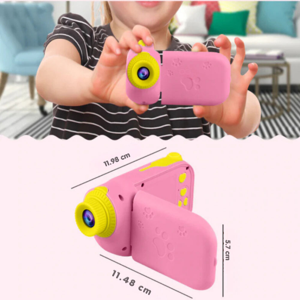 Cyfrowy Aparat Fotograficzny dla Dzieci 12MP – Kreatywna Zabawka z Filtrami, Zoomem i Grami