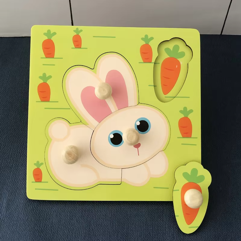 Drewniane Puzzle Owoce dla Maluchów – Zabawka Edukacyjna