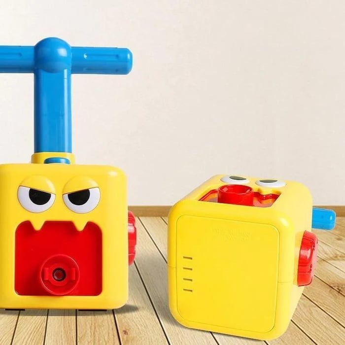 TurboPop Samochodzik Zabawka z Pompką Powietrzną – Edukacyjna i Szybka Zabawka dla Dzieci 2+