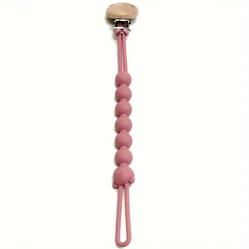 CuddlyClip Łańcuszek do Smoczka – Bezpieczny, Bez BPA i Uroczy Miś dla Niemowląt i Małych Dzieci