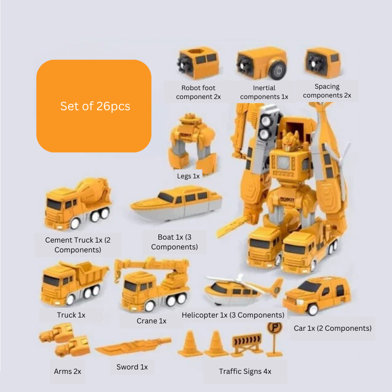 Magnetyczny Zestaw Konstrukcyjny dla Dzieci – FlexiMag Builder | Twórz Pojazdy i Roboty