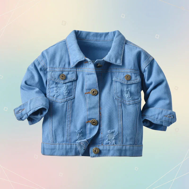 Dziecięca Kurtka Jeansowa Candy Color – Lekka Kurtka Denim | 6-12M-7L