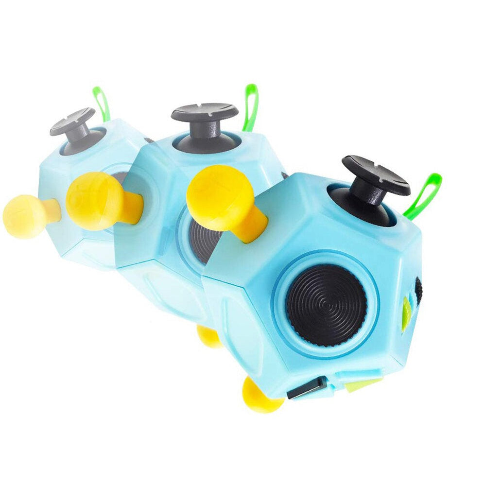 Fidget Cube – Zabawka Antystresowa 12-w-1 dla Dzieci i Dorosłych