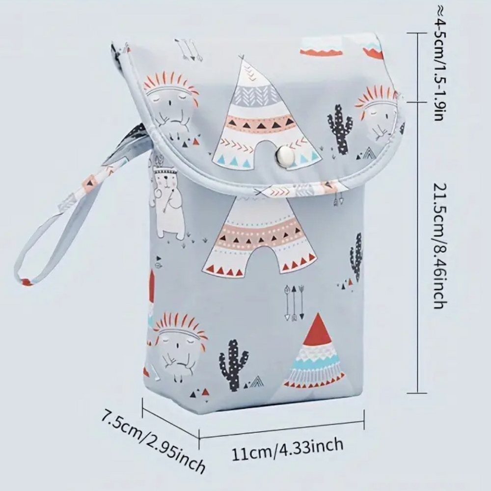 Diaper Baggies – Wodoodporna, Kompaktowa Torba na Pieluszki i Akcesoria dla Niemowląt | Wygodna, Stylowa Torba Podróżna