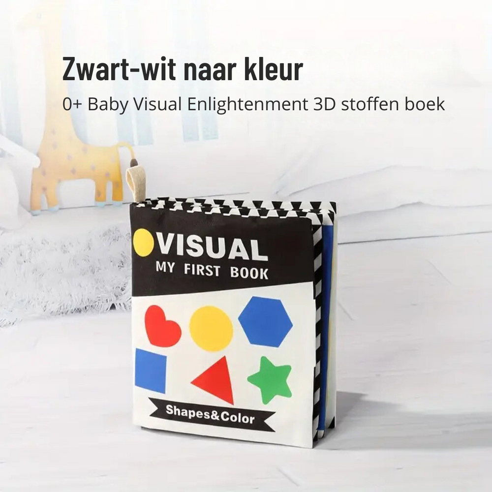 My First Visual Shapes & Color – Sensoryczna Książeczka Materiałowa dla Niemowląt 0-3 Lata