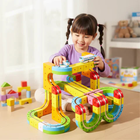 Playvero BuildSphere – Magnetyczny System Konstrukcyjny z Torami dla Kreatywnej i Edukacyjnej Zabawy