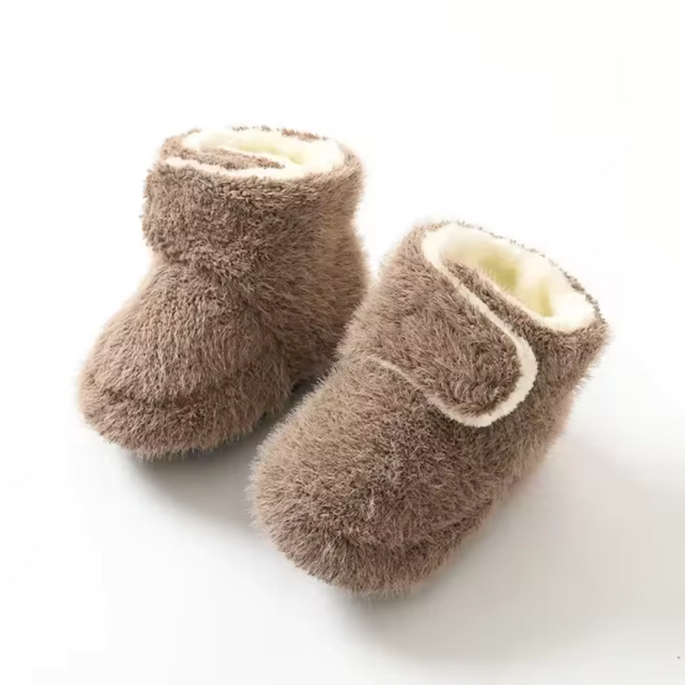 Ciepłe Kapcie Niemowlęce Fleece | CozySteps Skarpetki-Kapcie dla Niemowląt | Komfort i Bezpieczeństwo