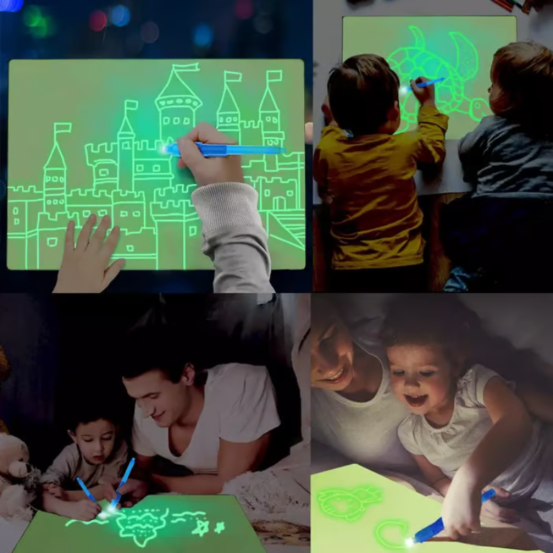 Kidvanta Play LumiDraw Tablet do Rysowania dla Dzieci – Wielokrotnego Użytku Edukacyjna Tablica Rysunkowa od 2 Lat