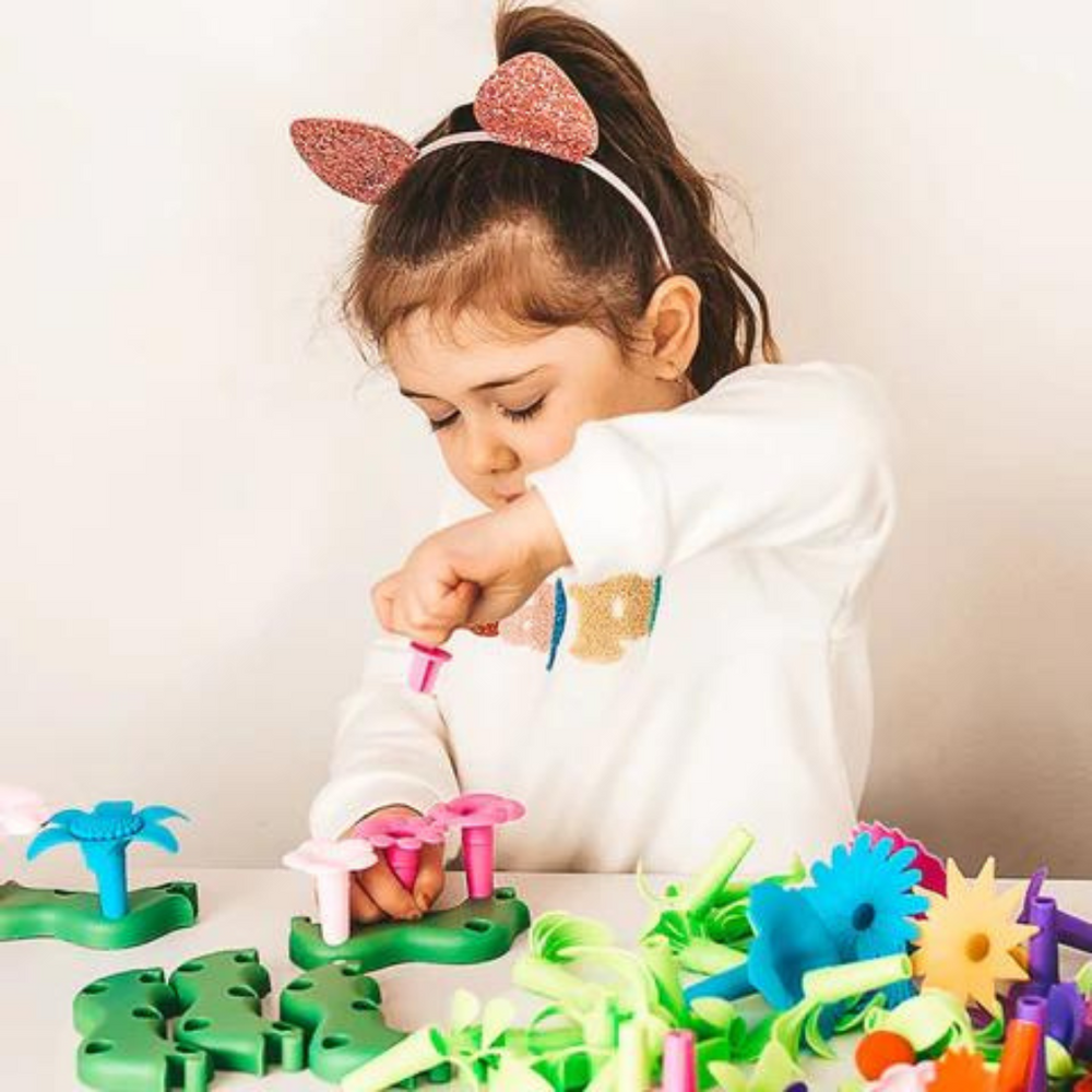 Montessori Ogród Kwiatowy Zestaw do Zabawy – Kreatywna Zabawka Edukacyjna od 3 Lat
