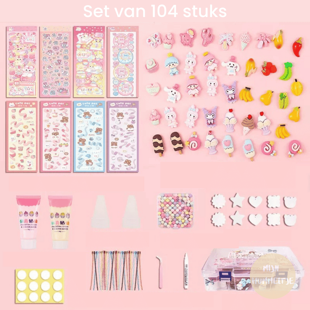 Zestaw Naklejek DIY dla Dzieci – Kreatywny Kit z 93 Elementami i Akcesoriami (3+ Lata)