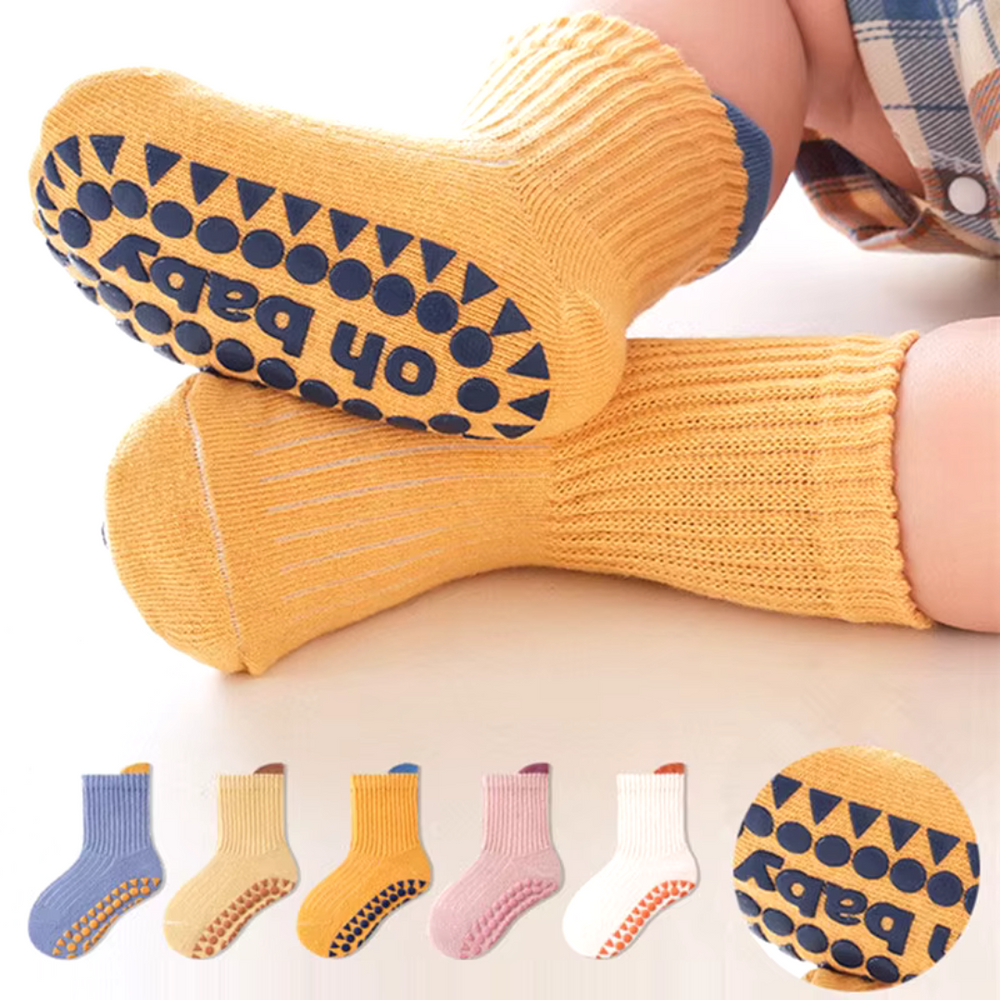 SafetySocks Skarpetki Antypoślizgowe dla Maluchów – Wygodne i Bezpieczne (0-4 Lata)