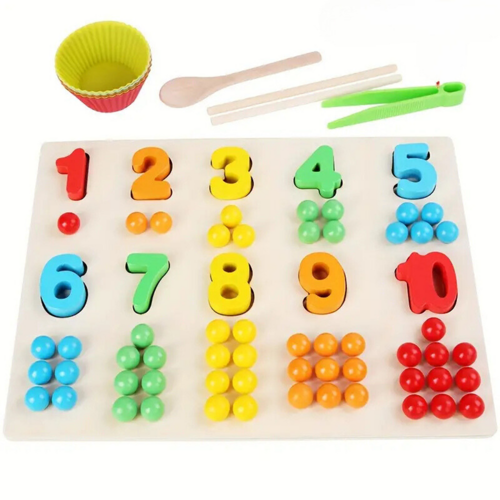 Montessori Zabawka do Liczenia i Sortowania – Edukacyjna Zabawka Matematyczna dla Maluchów