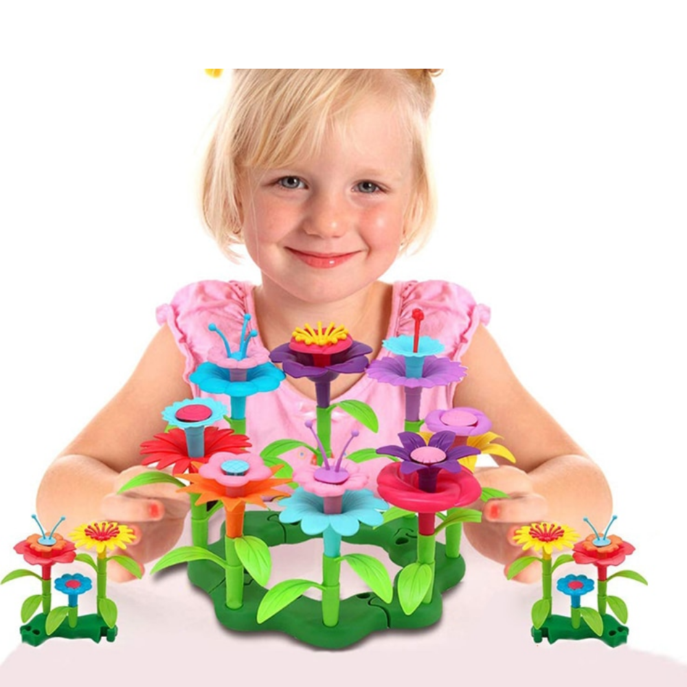 Kreatywny Zestaw Konstrukcyjny Kwiatów dla Dzieci – BloomCraft Garden Studio Zabawka Edukacyjna 3+