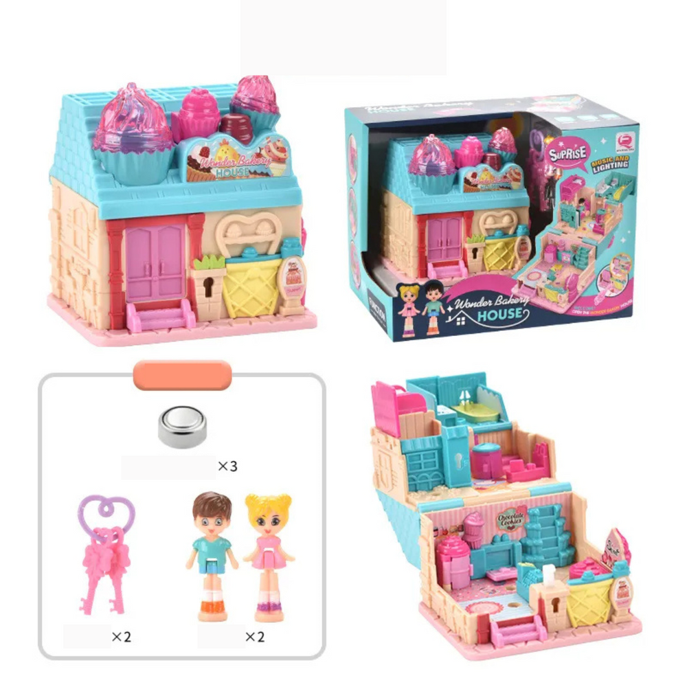 Interaktywny Domek Zabaw ze Światłem i Muzyką – LumiCastle Story House do Kreatywnej Zabawy w Role