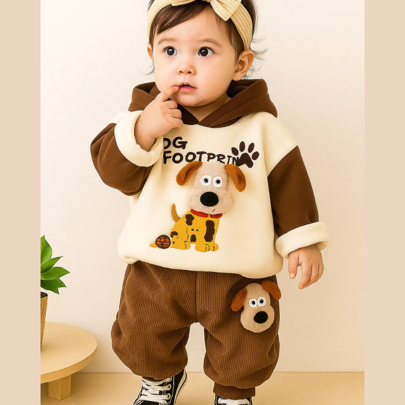 Nordino Kids PupPlay Wiosenny Komplet dla Chłopców – Wygodny i Modny Dres dla Dzieci na Wiosnę 80-120 cm