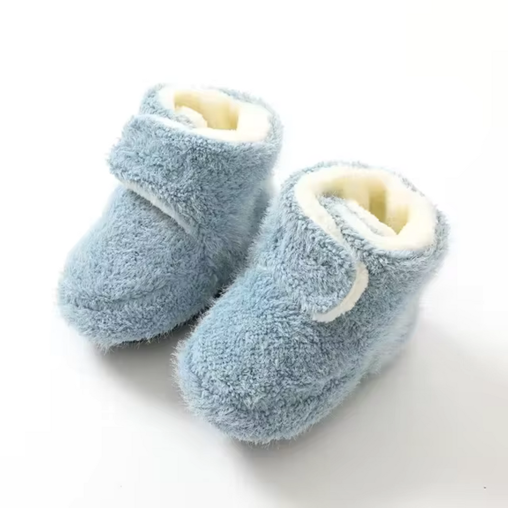 Ciepłe Kapcie Niemowlęce Fleece | CozySteps Skarpetki-Kapcie dla Niemowląt | Komfort i Bezpieczeństwo