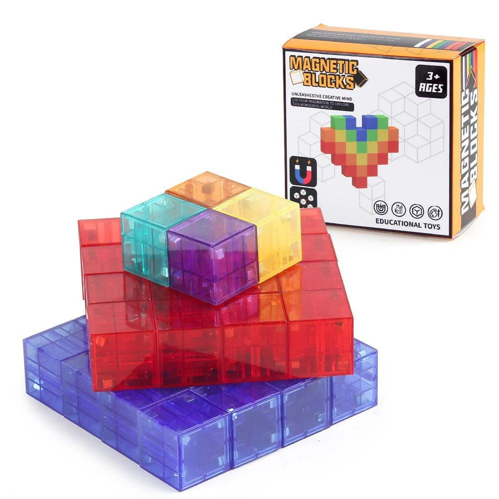 Magnetyczne Klocki Konstrukcyjne dla Dzieci – Zestaw MagnaCraft