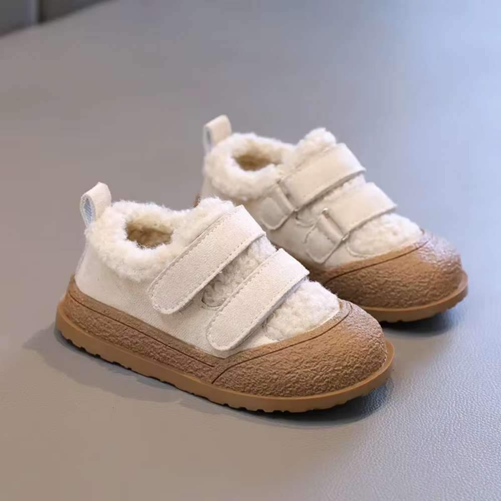Dziecięce Sneakersy Ocieplane – Wygodne Buty na Rzepy dla Maluchów i Dzieci – Unisex Buty Zimowe