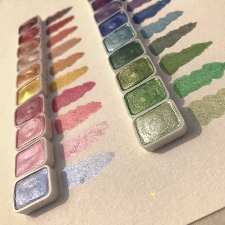ColorCrafter Wielokolorowy Zestaw Farb Akwarelowych – Kreatywny Zestaw Farb Wodnych