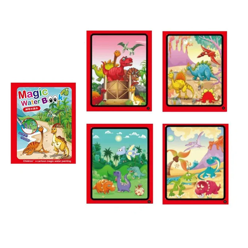 AquaSketch WonderBook – Magiczna Wielokrotnego Użytku Wodna Kolorowanka dla Dzieci