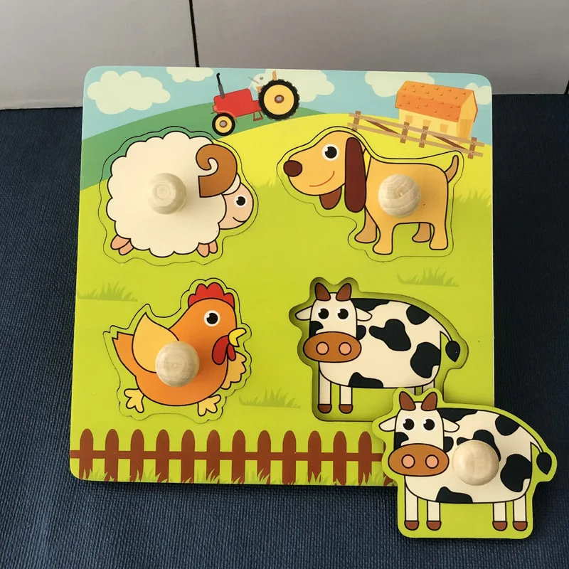 Drewniane Puzzle Owoce dla Maluchów – Zabawka Edukacyjna