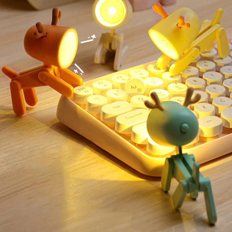 Lampka Nocna Piesek dla Dzieci – Elastyczne LED Ciepłe Światło USB do Ładowania