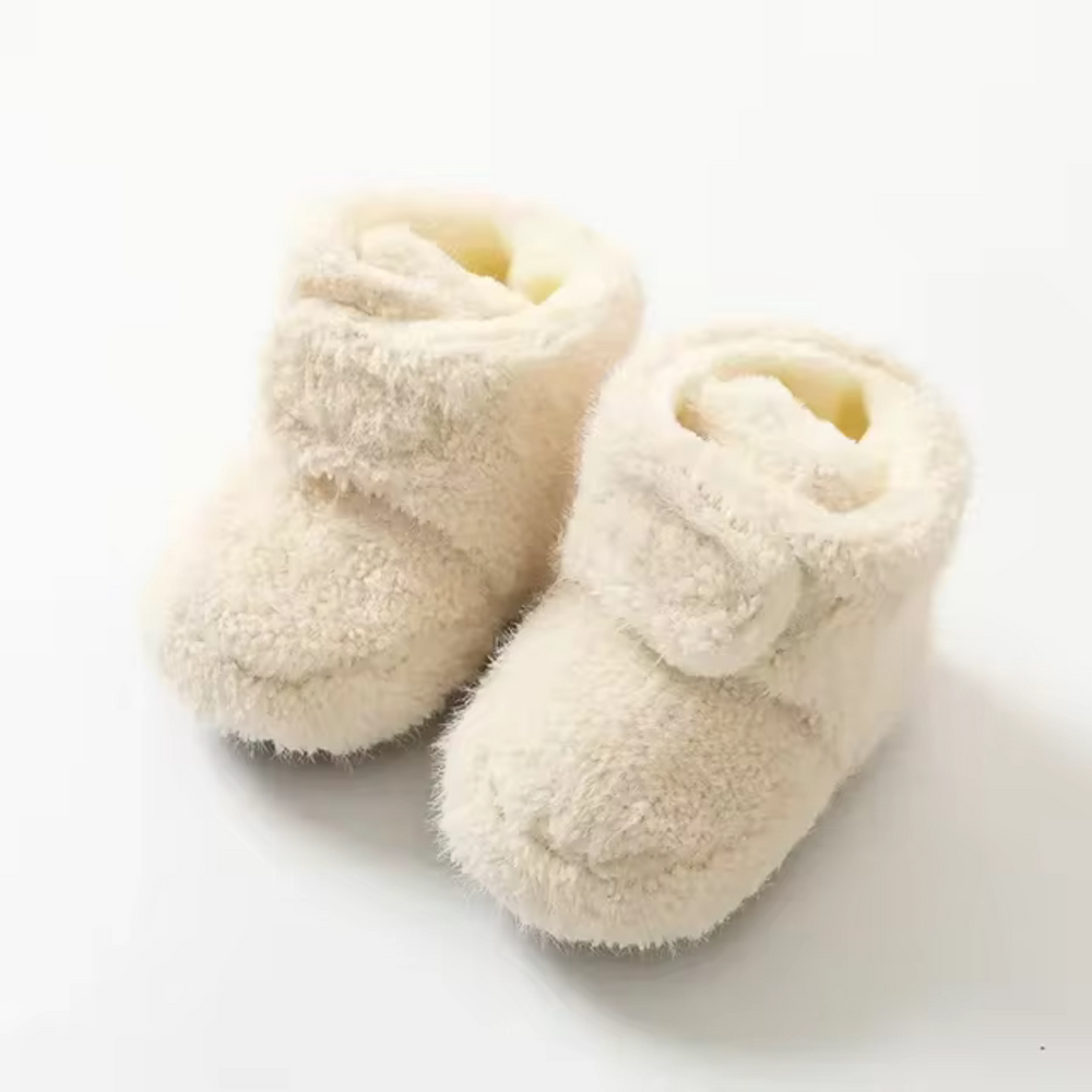Ciepłe Kapcie Niemowlęce Fleece | CozySteps Skarpetki-Kapcie dla Niemowląt | Komfort i Bezpieczeństwo