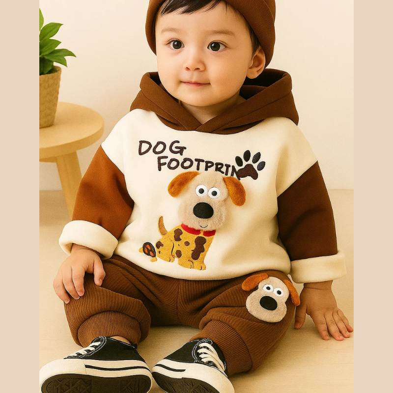Nordino Kids PupPlay Wiosenny Komplet dla Chłopców – Wygodny i Modny Dres dla Dzieci na Wiosnę 80-120 cm