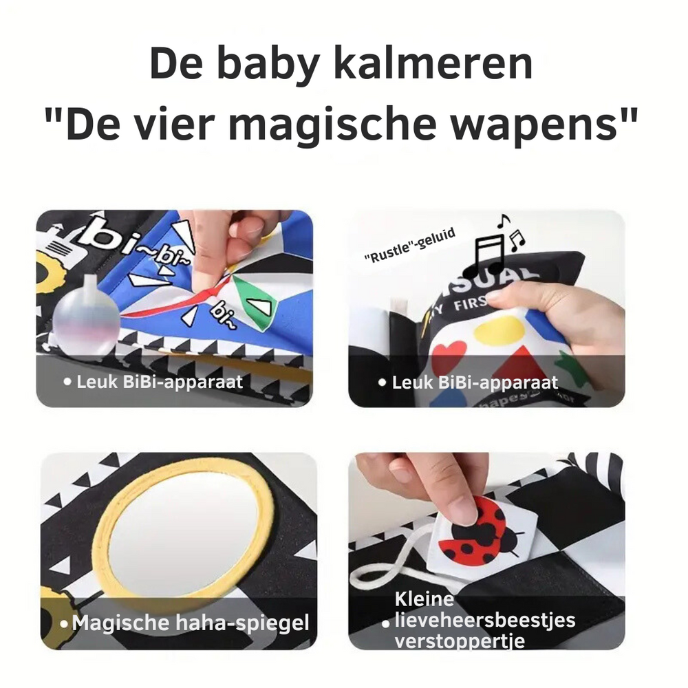 My First Visual Shapes & Color – Sensoryczna Książeczka Materiałowa dla Niemowląt 0-3 Lata