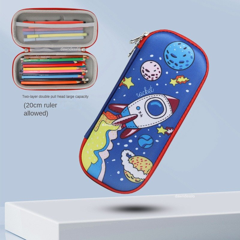 GalaxyPouch 3D Piórnik – Pojemny Szkolny Piórnik dla Dzieci z Wyjątkowym Kosmicznym Designem