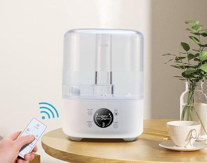 FreshMist Smart Humidifier – 5L Ultradźwiękowy Nawilżacz Powietrza z Aplikacją, Olejkami Eterycznymi i Bezpieczny dla Dzieci