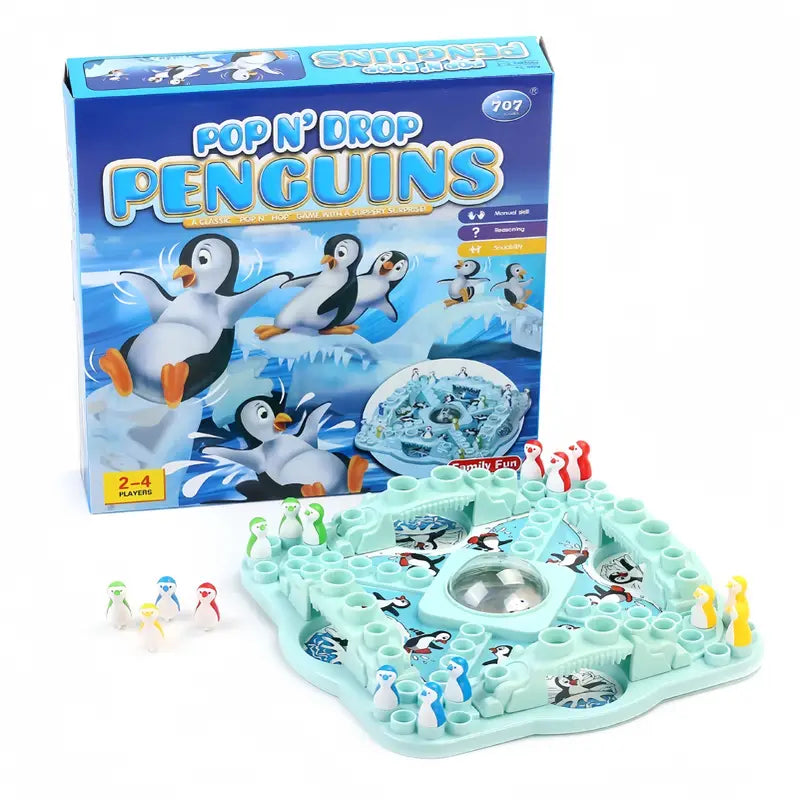 FrostTrek Penguin Glide Gra Planszowa – Lodowa Przygoda dla Całej Rodziny